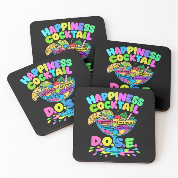 Item preview, Happiness Cocktail – D.O.S.E. Colourful T-Shirt designed and sold by Aimetoi.