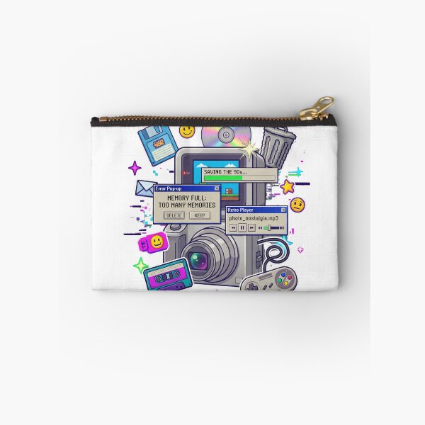 Item preview, Retro Camera Nostalgia, Y2K Aesthetic | 90s Memory Full Error designed and sold by scarben.
