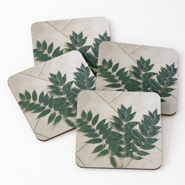 Item preview, Ukraine Emerald Green Leaves Acrylic Painting Minimalist Branch Canvas designed and sold by Каленчук Арт.