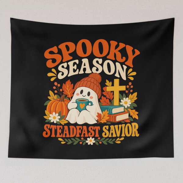 Item preview, Spooky Season Steadfast Savior Christian designed and sold by ShirTomDesigns.