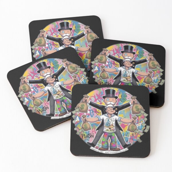 Item preview, Vitruvian Man Pop Art Street Art – Poster and Clothing Parodying Classical Art and Counterculture – Plushiworld designed and sold by PLUSHIWORLDtm.