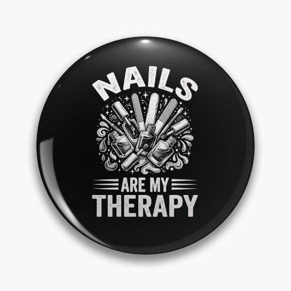 Item preview, Nails Are My Therapy Nail Technician Manicurist Beauty Lover designed and sold by designstoriesMK.