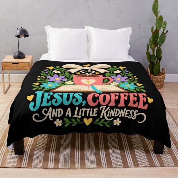 Item preview, Jesus Coffee And A Little Kindness Christian designed and sold by ShirTomDesigns.