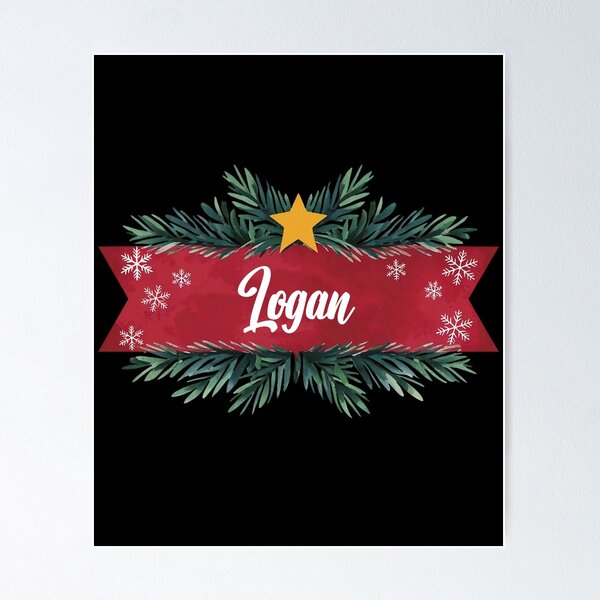 Item preview, Logan Personalized Custom Christmas Name - Cool & Funny Design for Men and Boys designed and sold by Watsonarts.