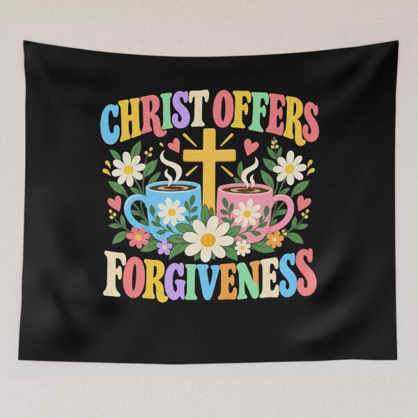 Item preview, Christ Offers Forgiveness Christian designed and sold by ShirTomDesigns.