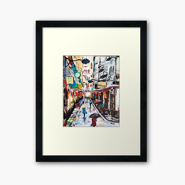 Item preview, Melbourne laneway designed and sold by Art-by-elda.
