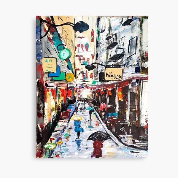 Item preview, Melbourne laneway designed and sold by Art-by-elda.