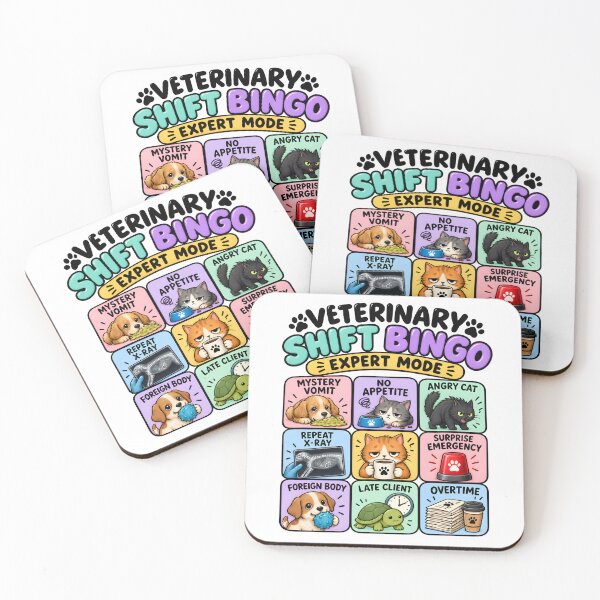 Item preview, Veterinary Shift Bingo Expert Mode Funny Vet Clinic Humor designed and sold by Bettybee00.