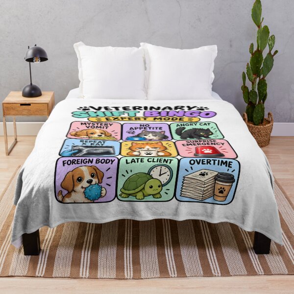 Item preview, Veterinary Shift Bingo Expert Mode Funny Vet Clinic Humor designed and sold by Bettybee00.
