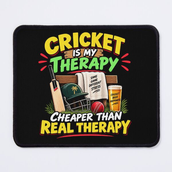 Item preview, Funny Cricket Gift – Cricket Is My Therapy designed and sold by mygiftideas.