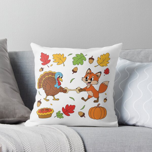 Item preview, Happy Thanksgiving Funny Turkey and Fox Tug of War designed and sold by Affiliora.