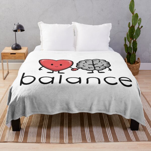 Item preview, Heart and Brain Balance – Cute Mental Health and Emotional Wellness Design designed and sold by Kruti Collection.