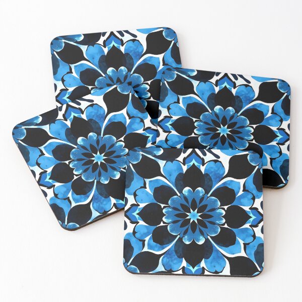 Item preview, Blue and Black Floral  designed and sold by GraphicsClub.