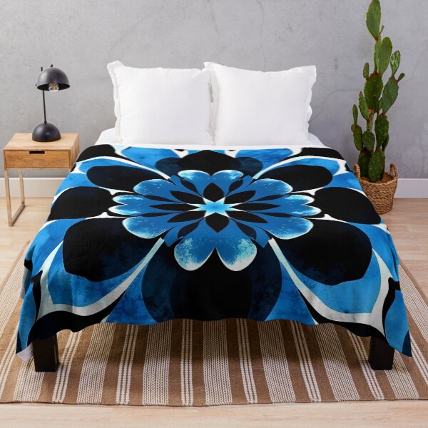 Item preview, Blue and Black Floral designed and sold by GraphicsClub.