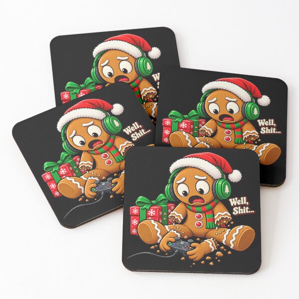 Item preview, Well Shit Gingerbread Gamer Christmas Video Game Humor designed and sold by will freed18.