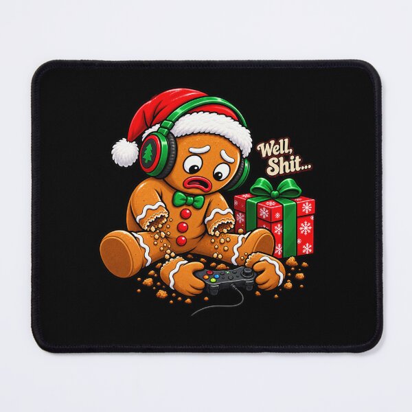 Item preview, Well Shit Christmas Gamer Gingerbread Controller Holiday Humor designed and sold by will freed18.