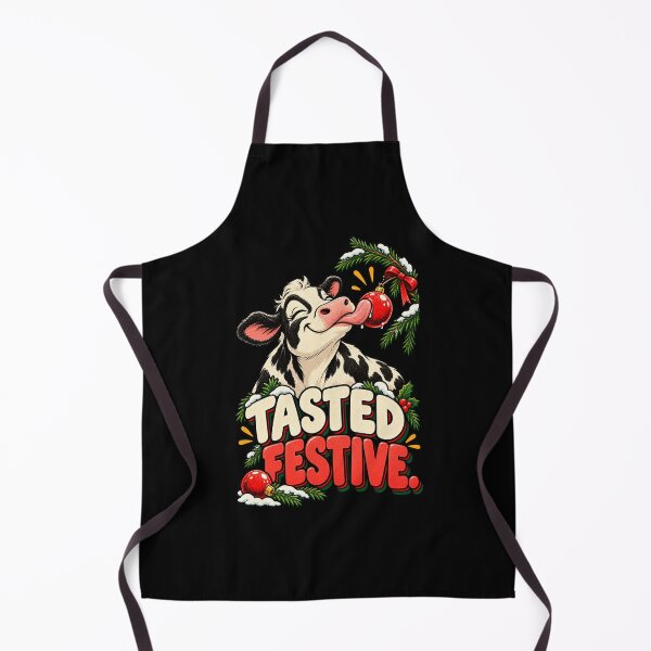 Item preview, Funny Christmas Cow - Tasted Festive Holstein Humor designed and sold by MOTIFOLK.