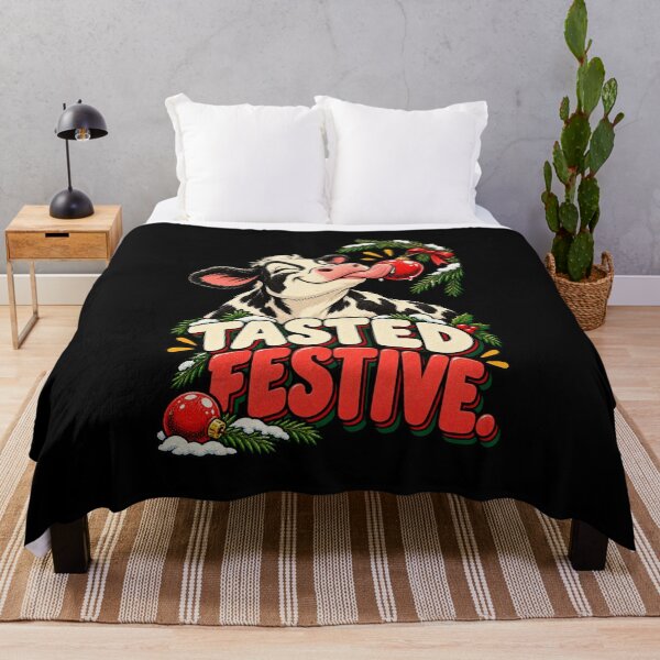 Item preview, Funny Christmas Cow - Tasted Festive Holstein Humor designed and sold by MOTIFOLK.