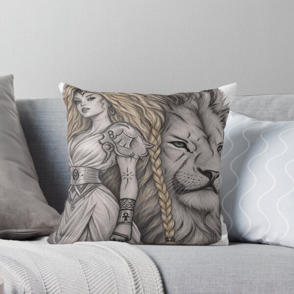 Item preview, Nordic Priestess and Mystic White Lion designed and sold by l'Art A l' Âme .
