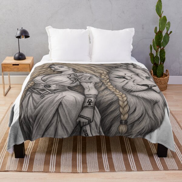 Item preview, Nordic Priestess and Mystic White Lion designed and sold by l'Art A l' Âme .