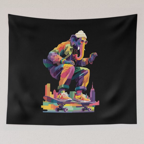 Item preview, Ganesha Skate Flow Vision – Colorful Urban Street Art designed and sold by PANNARUK .