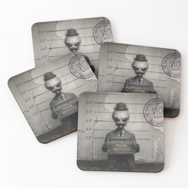 Item preview, Alien Probing Services Mugshot Vintage Photograph designed and sold by TeeBeeDesigns.