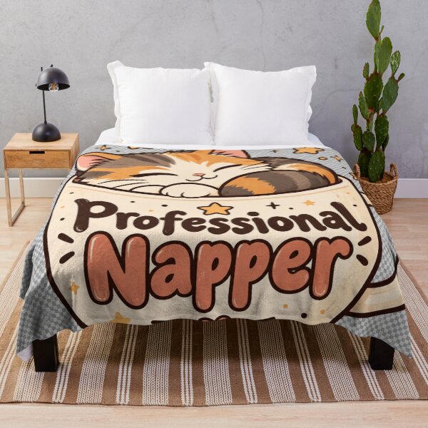 Item preview, Professional Napper Cute Cat Coffee Mug designed and sold by ASWIN STUDIO.