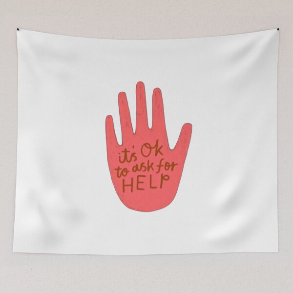 Item preview, It's OK to Ask for Help – Mental Health Awareness and Support designed and sold by Kruti Collection.