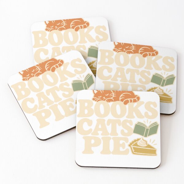 Item preview, Books Cats Pie designed and sold by HappyVibration.