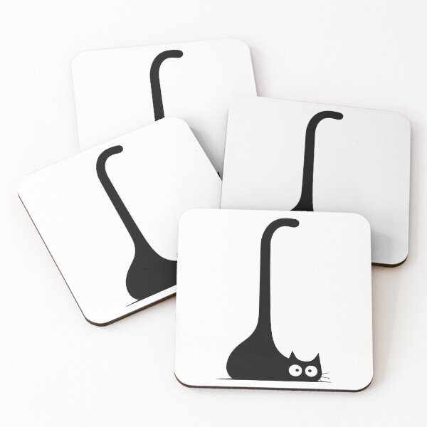 Item preview, Funny Black Cat with Long Tail designed and sold by MAXIZPRINT.