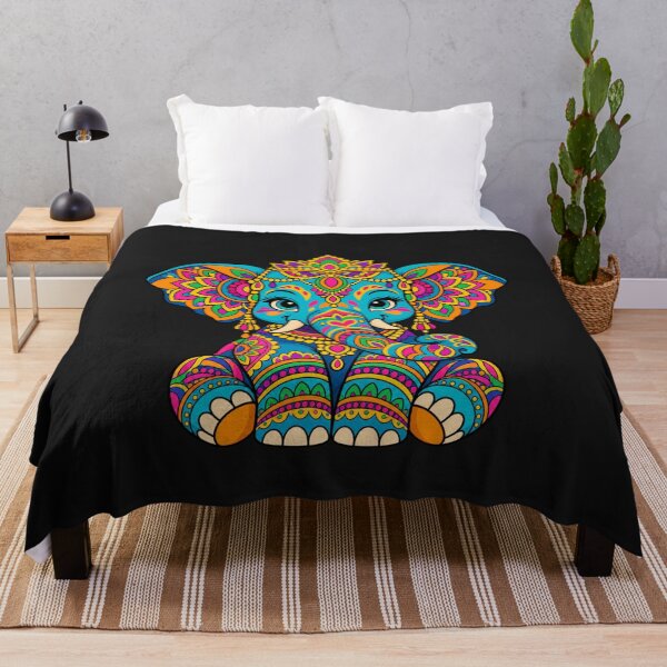Item preview, Cute Boho Elephant – Colourful T-Shirt designed and sold by Aimetoi.