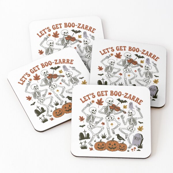 Item preview, Lets Get Boo Zarre Funny Skeletons Halloween Retro Pun Quote designed and sold by Per My Last Nerve Studio.
