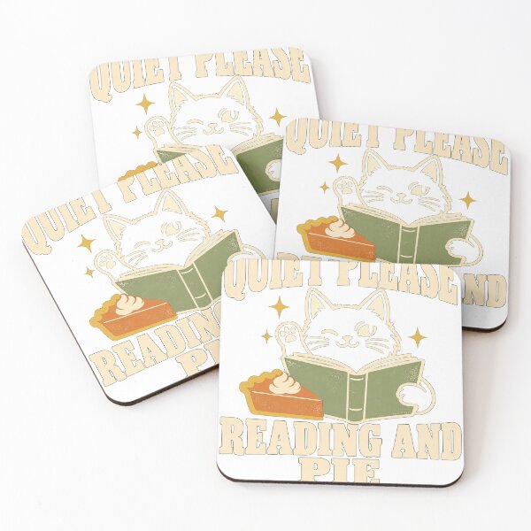 Item preview, Quiet Please, Reading And Pie designed and sold by HappyVibration.