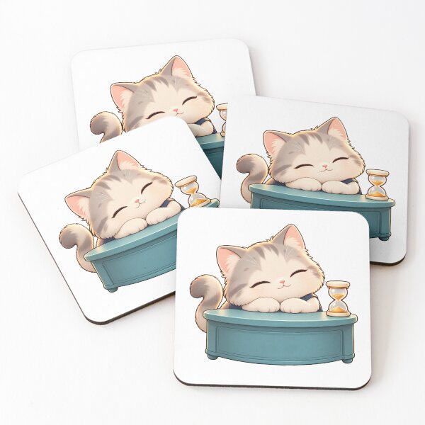 Item preview, Sleepy Feline Desk Guard designed and sold by GoverArt.