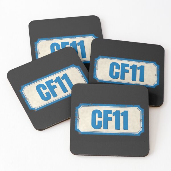 Item preview, CF11 - Vintage Cardiff Street Sign designed and sold by Rebel Rewind.