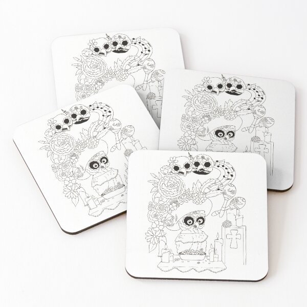 Item preview, Great Day of the Dead Illustration in Mexican Style designed and sold by Chouetteplanete.