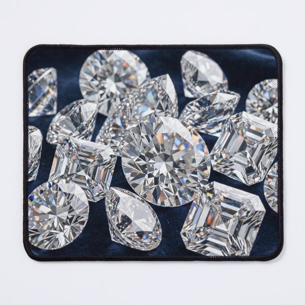 Item preview, Faceted Diamonds — Sparkling Cut Diamonds on Dark Velvet designed and sold by Stevercortinas.