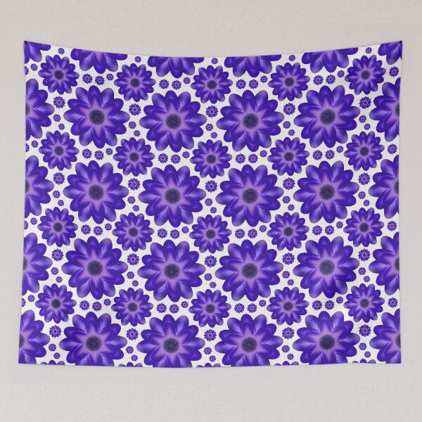 Item preview, Purple Anemone Floral Pattern — 3D Layered Botanical Violet Repeat Design designed and sold by HopeAndHustle.
