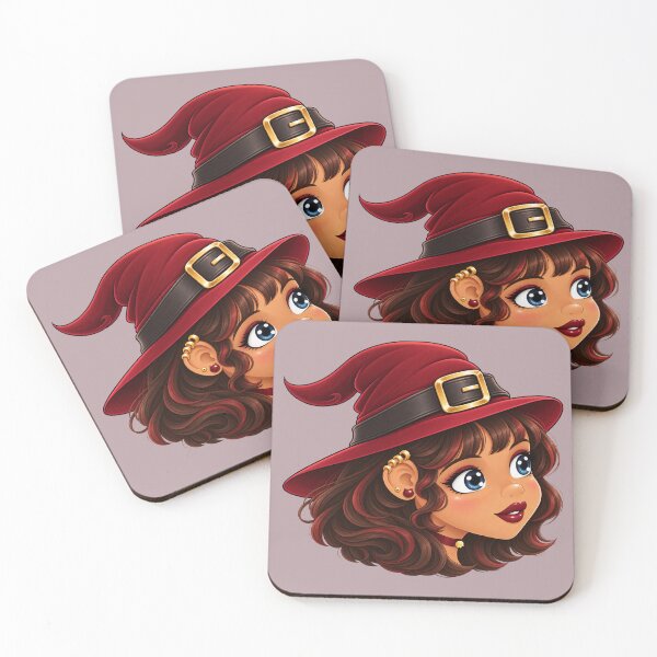 Item preview, Kawaii Halloween Anime Witch (brown hair) 2 designed and sold by GlaDyxies.