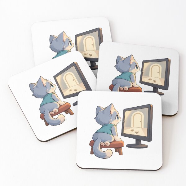 Item preview, Kitten Watching Door Monitor designed and sold by GoverArt.