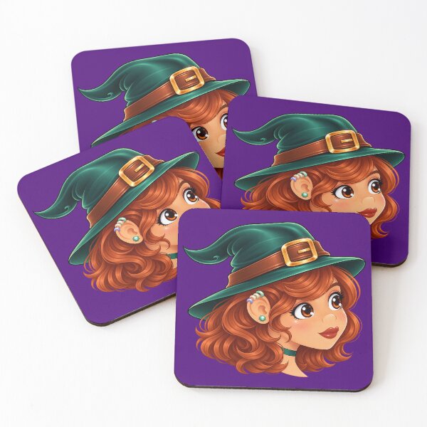Item preview, Kawaii Halloween Anime Witch (Redhead) designed and sold by GlaDyxies.