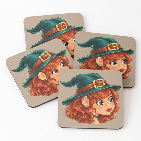 Item preview, Kawaii Halloween Anime Witch (Redhead) designed and sold by GlaDyxies.