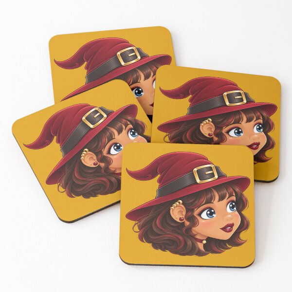 Item preview, Kawaii Halloween Anime Witch (brown hair) designed and sold by GlaDyxies.