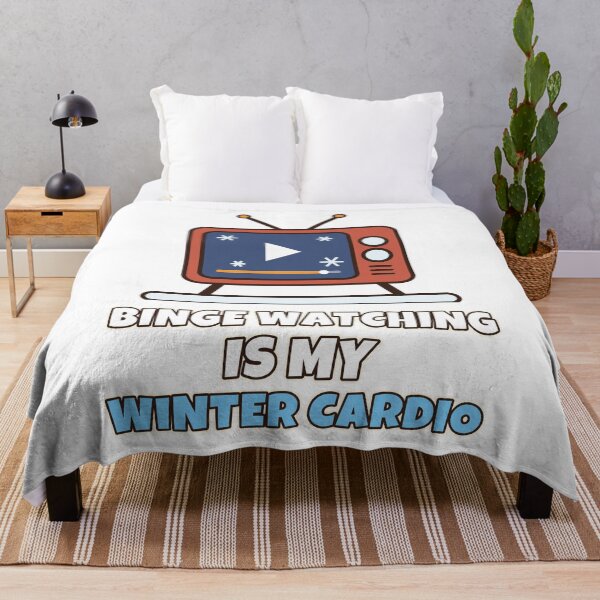 Item preview, Binge Watching Is My Winter Cardio Funny Winter TV Lover designed and sold by Bornprints.