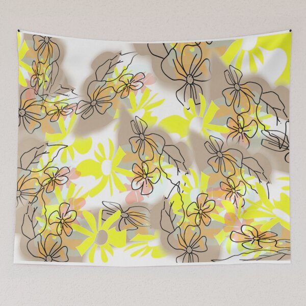 Item preview, Title: Lemon Bloom Garden Doodle designed and sold by Nature  Nblossom.