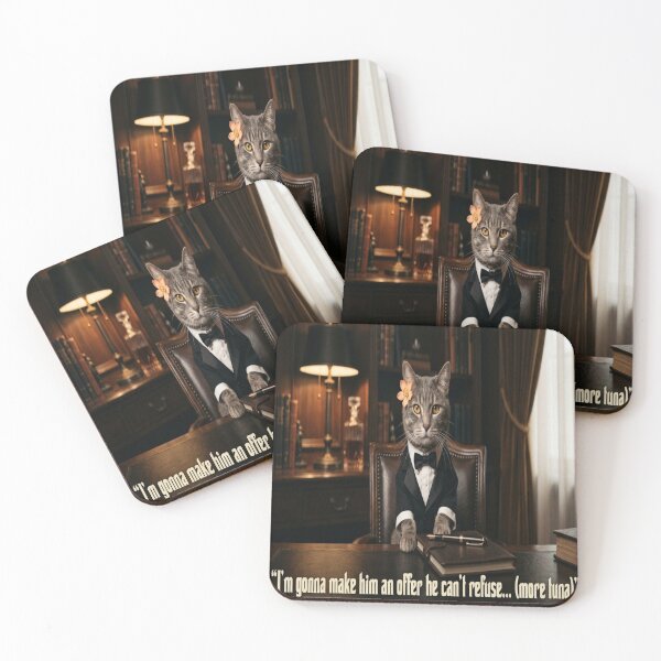 Item preview, Mafia office cat offer humor print  designed and sold by Bywithrose instant studio.