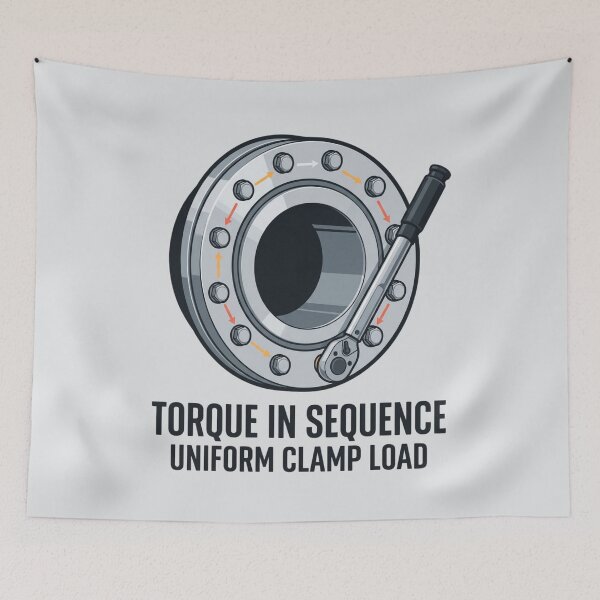 Item preview, Bolted Flange Torque Sequence Engineering designed and sold by Amr Darwish Graphic designer.