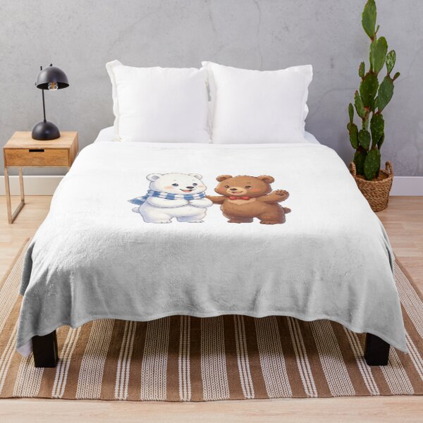 Item preview, Cute Best Friends Polar Bear and Brown Bear designed and sold by DreamArtis.
