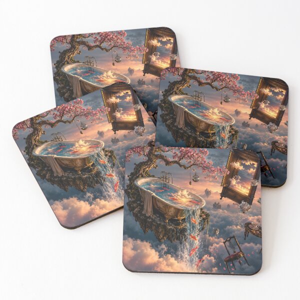 Item preview, Floating Bathtub in a Surreal Sky Dreamscape designed and sold by BloomOfDesign.