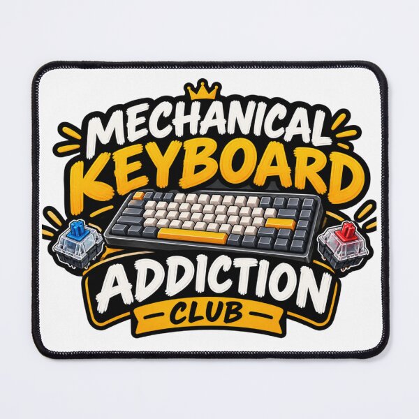 Item preview, Mechanical Keyboard Addiction Club - Funny Keyboard Enthusiast Design designed and sold by The Happiness Market .